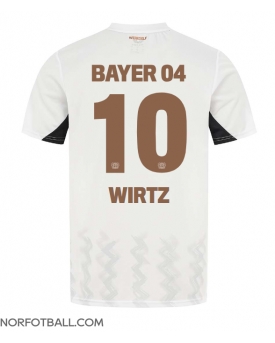 Billige Fotballdrakt Bayer Leverkusen Florian Wirtz #10 Replika Bortedrakt 2024-25 Kortermet